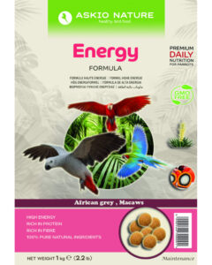 Askio Energy Ara & cenerini  ed altri pappagalli 1 kg alimento estruso