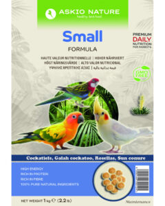 Askio Energy parrocchetti, calopsiti e piccoli pappagallini 1 kg alimento estruso