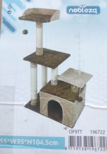 tiragraffi gatto mis cm  55x 35 x 104,5 cod 196722 noblez.