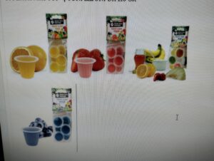 FRUIT CUPS  ( 4 CONFEZIONI DA 110GR) FRAGOLA+MIRTILLO+ARANCIA+FRUIT MIX