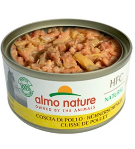 Almo Nature – HFC Cat – Natural – 70gr CONFEZIONE DA 12 SCATOLETTE GUSTI MIX CARNE E PESCE