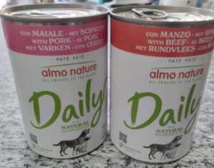 ALMO NATURE DAILY DOG 400GR AL MANZO/MAIALE CONFEZ DA 8PZ MIX